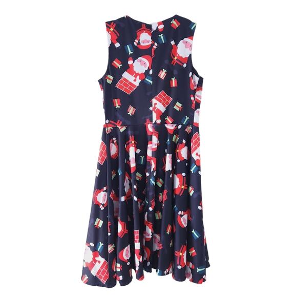 Kate Kasin Santa Christmas Dress Size 11-12, Sleeveless, Fit and Flare - Picture 2 of 4